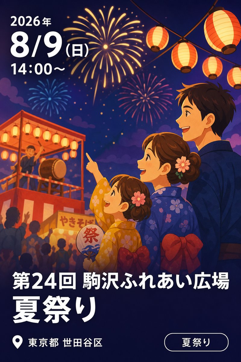 第24回 駒沢ふれあい広場 夏祭り