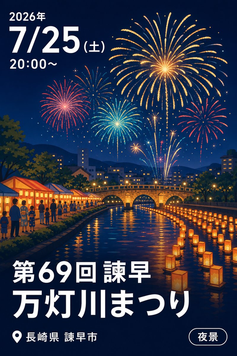 第69回 諫早万灯川まつり