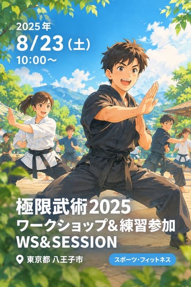 極限武術2025 ワークショップ＆練習参加 WS&SESSION