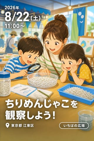 ちりめんじゃこを観察しよう！