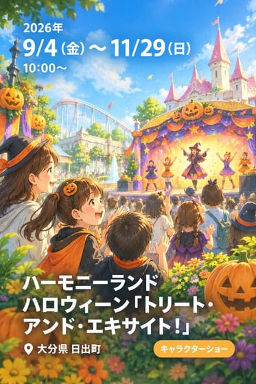 ハーモニーランド ハロウィーン「トリート・アンド・エキサイト！」