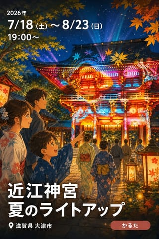 近江神宮 夏のライトアップ
