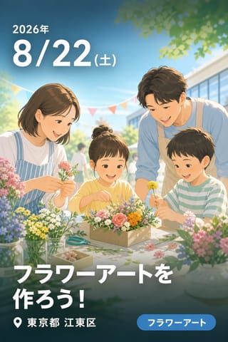 フラワーアートを作ろう！