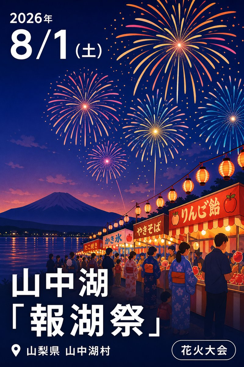 山中湖「報湖祭」