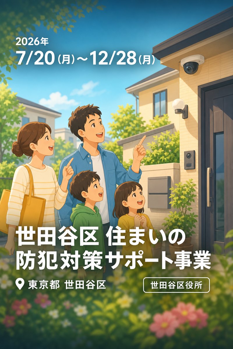 世田谷区 住まいの防犯対策サポート事業