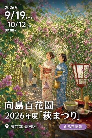 向島百花園 2026年度「萩まつり」