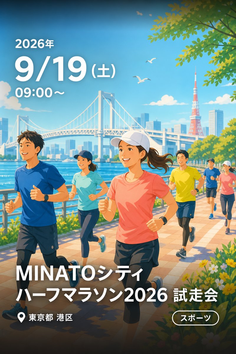 MINATOシティ ハーフマラソン2026 試走会