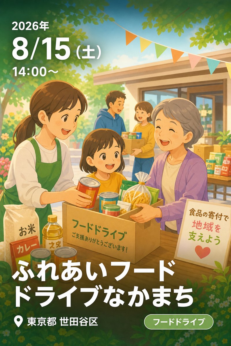 ふれあいフードドライブなかまち