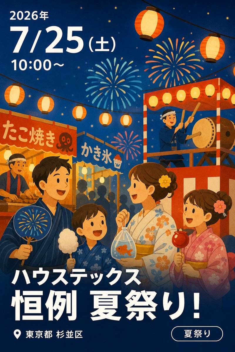 ハウステックス 恒例 夏祭り!