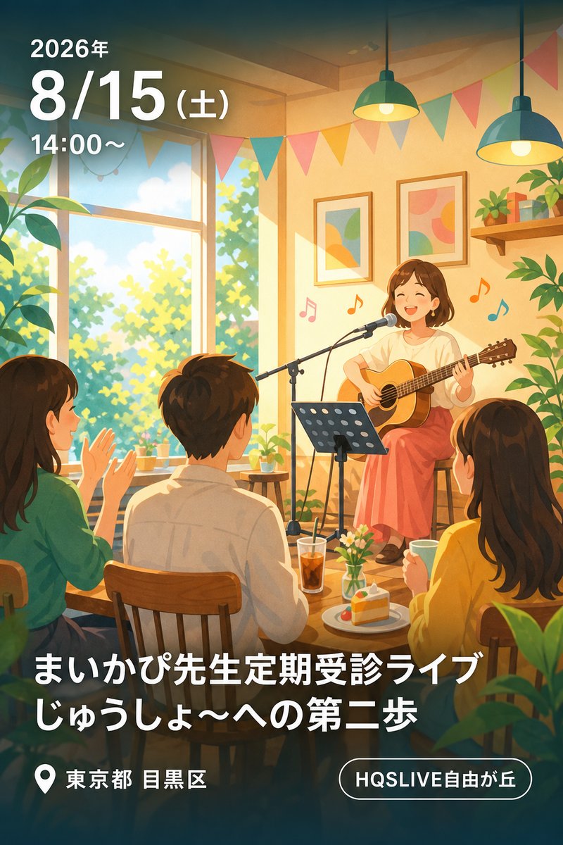 まいかぴ先生定期受診ライブ じゅうしょ〜への第二歩