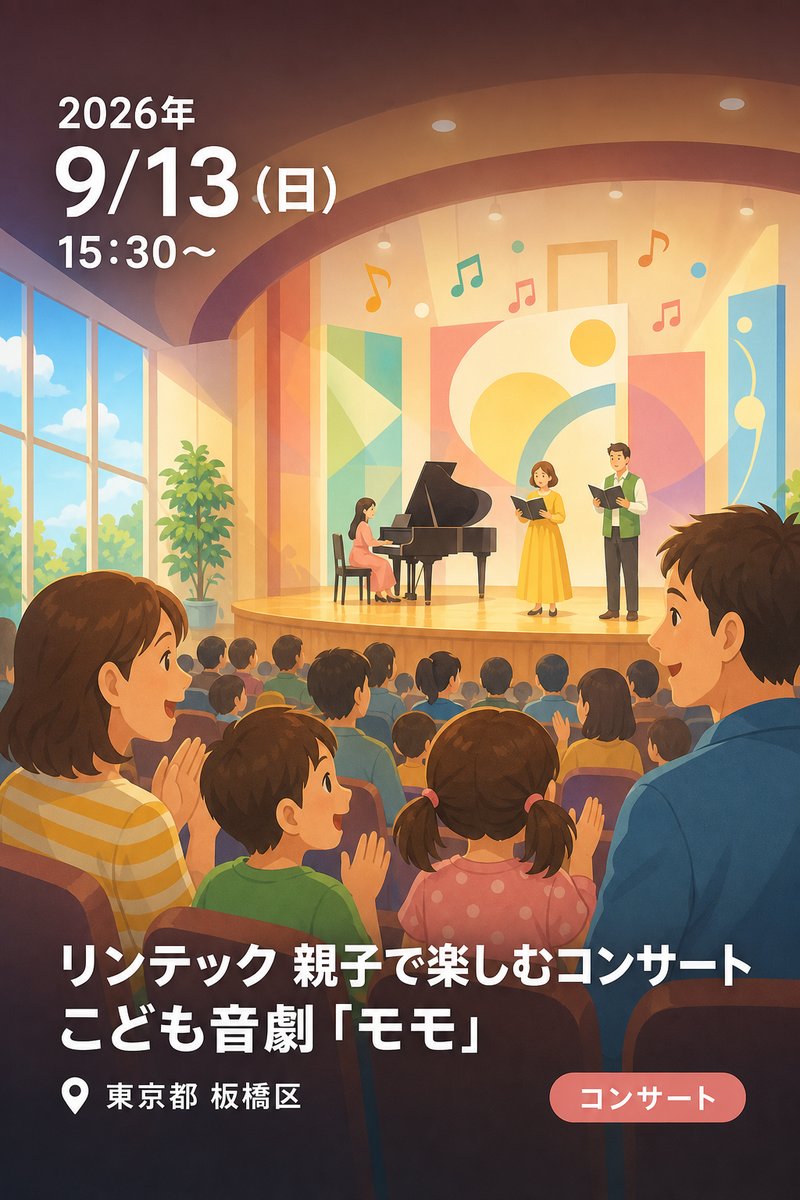 リンテック 親子で楽しむコンサート こども音劇「モモ」