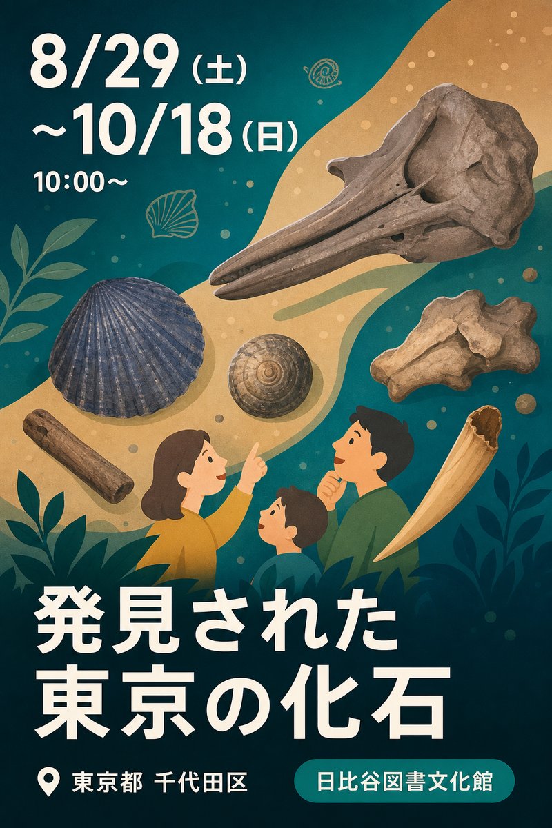 発見された 東京の化石