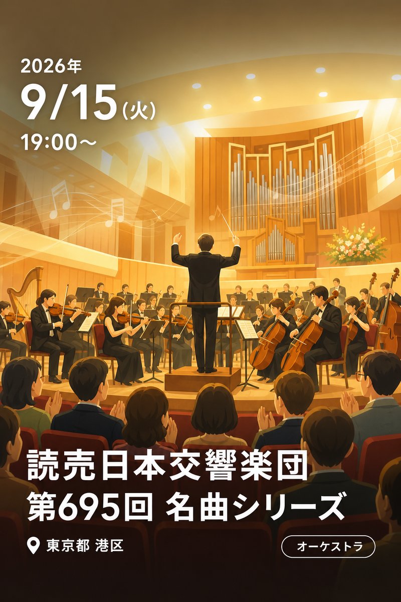読売日本交響楽団 第695回 名曲シリーズ
