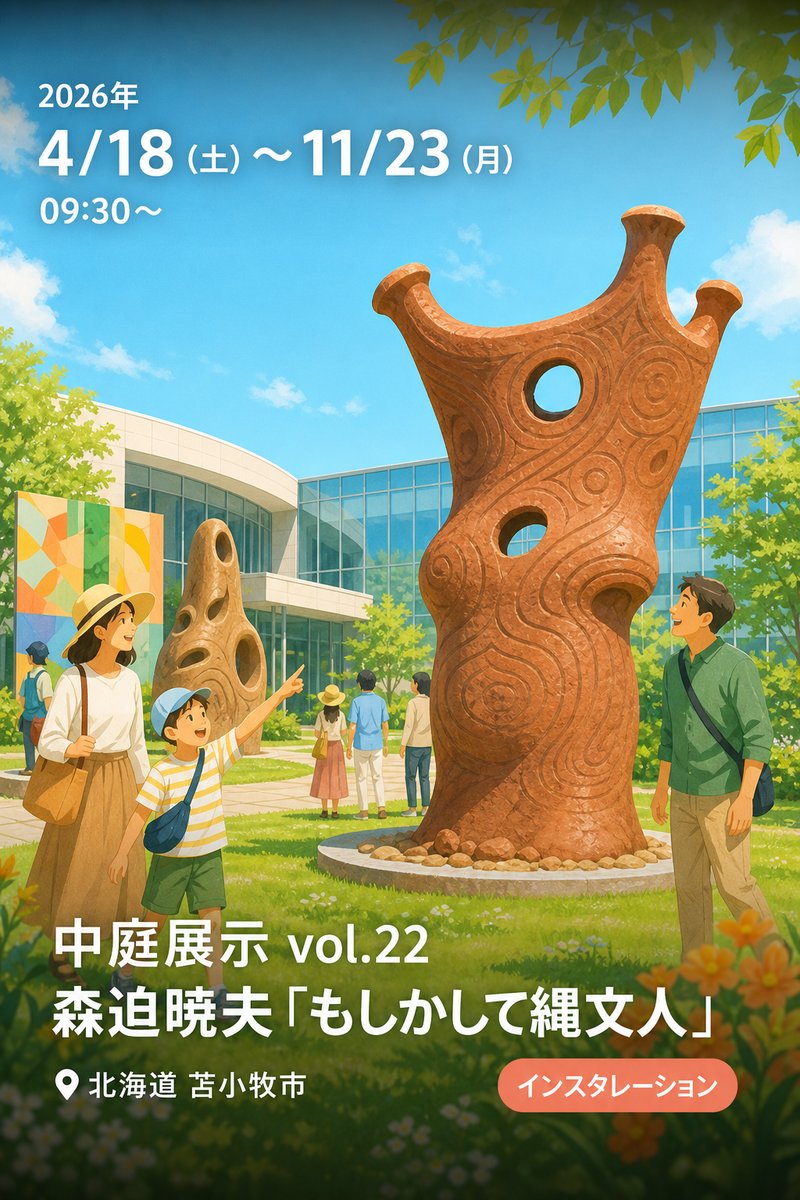 中庭展示 vol.22 森迫暁夫「もしかして縄文人」
