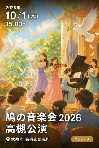 鳩の音楽会 2026 高槻公演