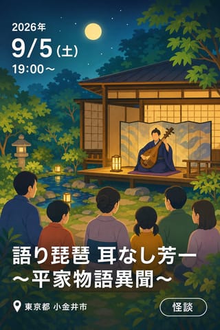 語り琵琶 耳なし芳一 〜平家物語異聞〜