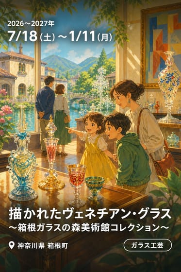 開館30周年特別企画展 描かれたヴェネチアン・グラス 〜箱根ガラスの森美術館コレクション〜