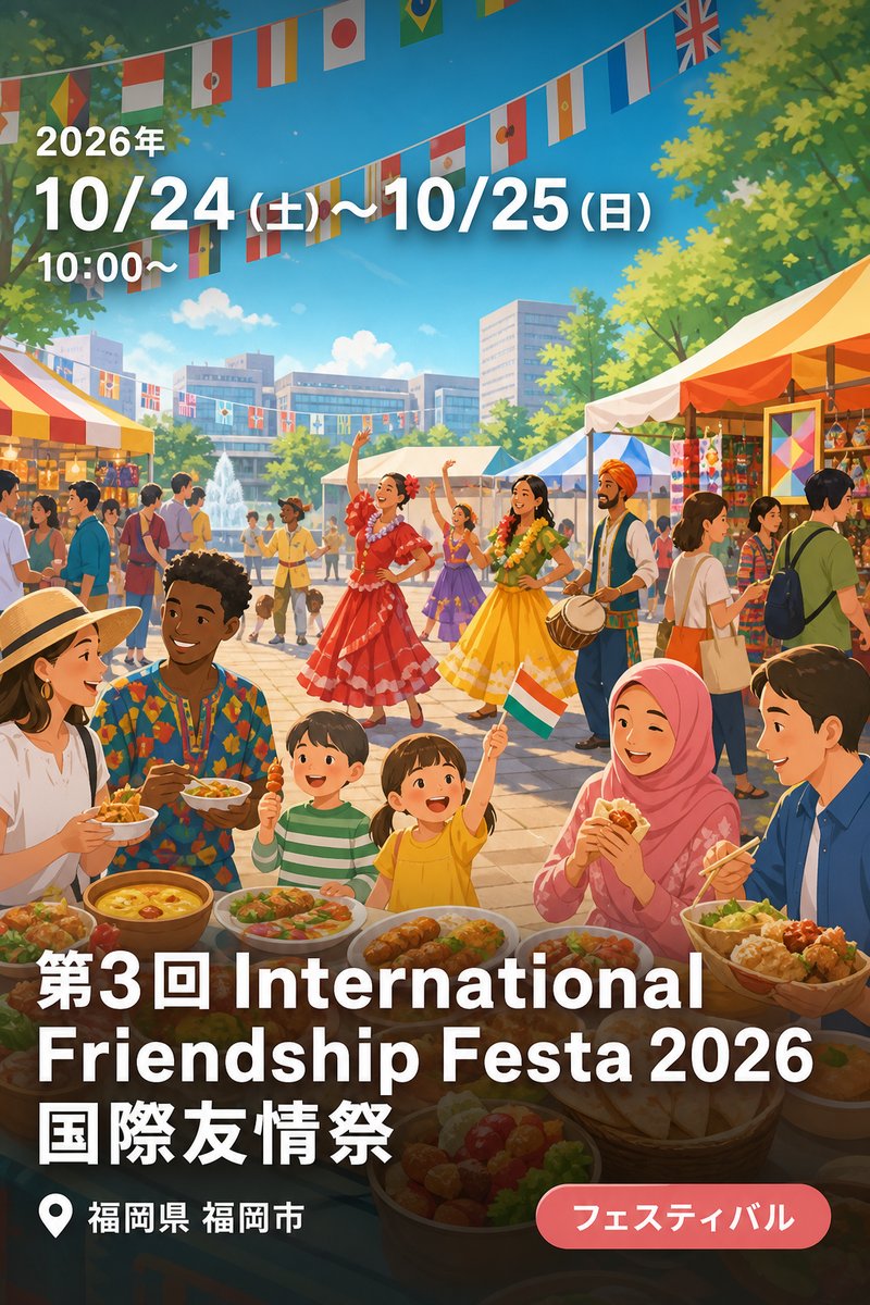 第3回 International Friendship Festa 2026 国際友情祭