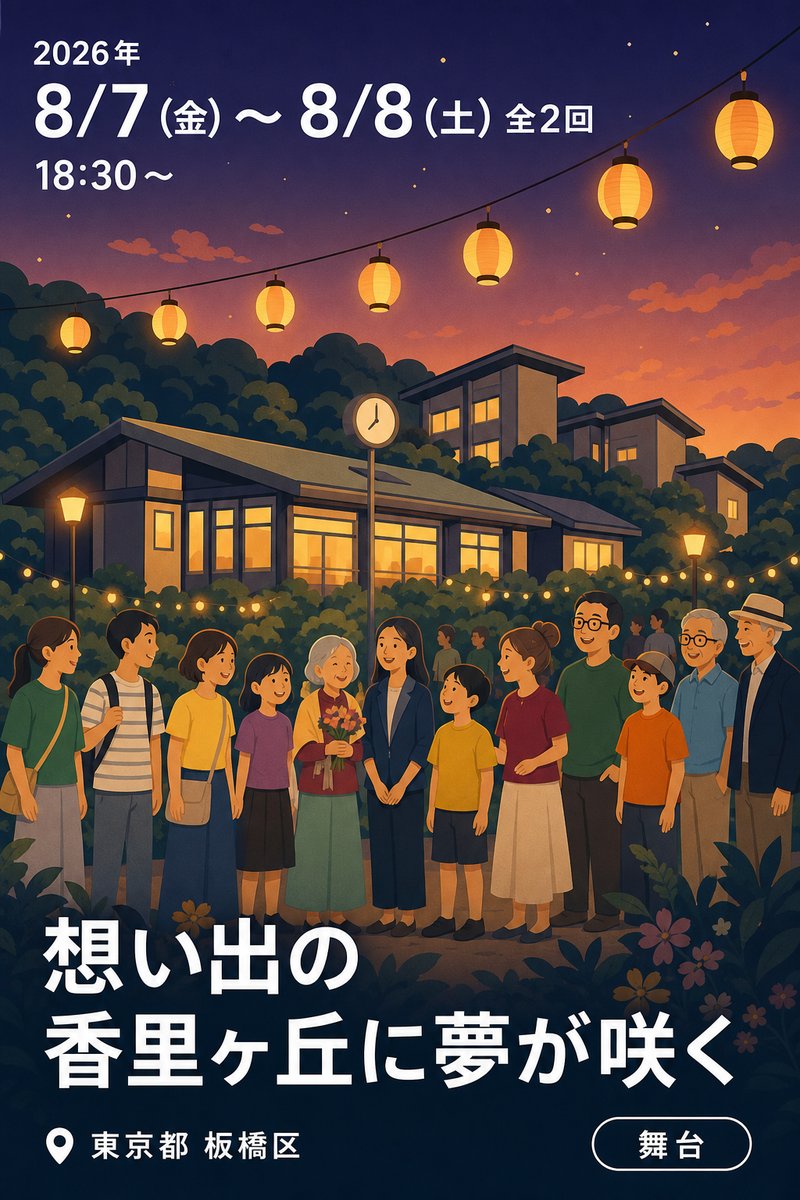 想い出の香里ヶ丘に夢が咲く