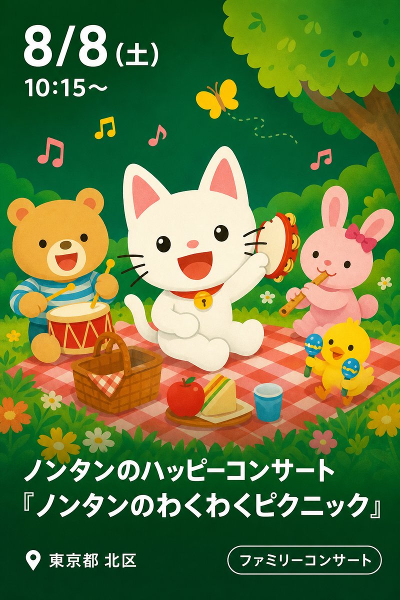 ノンタンのハッピーコンサート『ノンタンのわくわくピクニック』