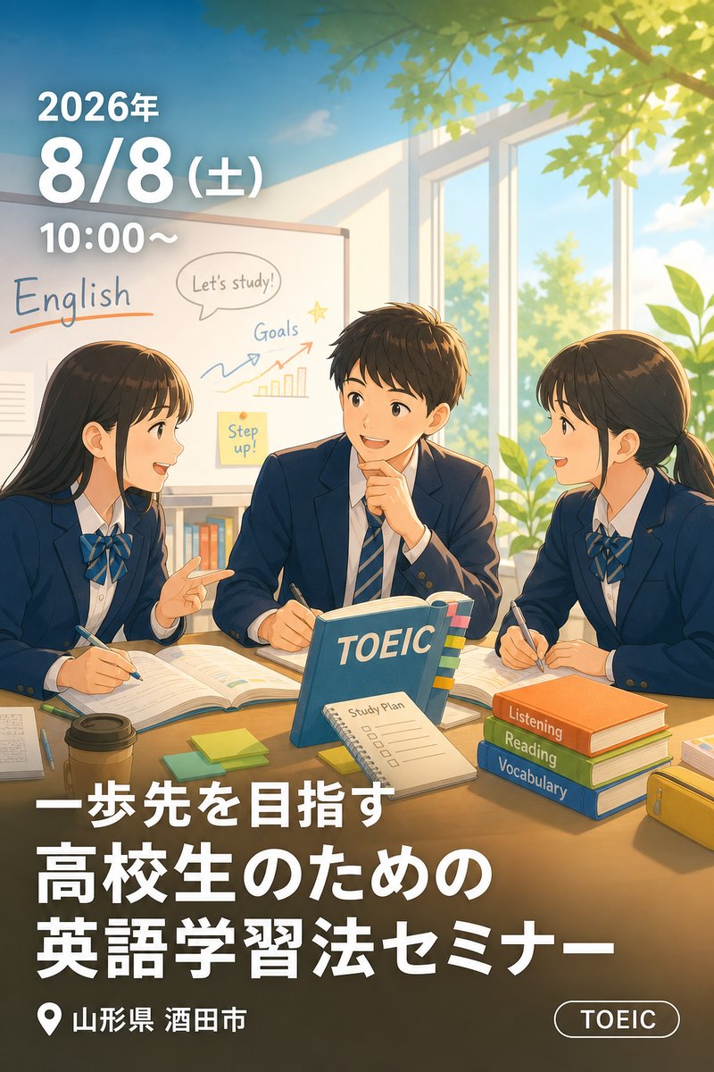一歩先を目指す 高校生のための英語学習法セミナー
