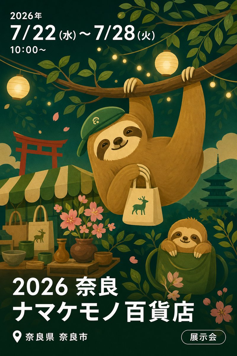 2026 奈良ナマケモノ百貨店
