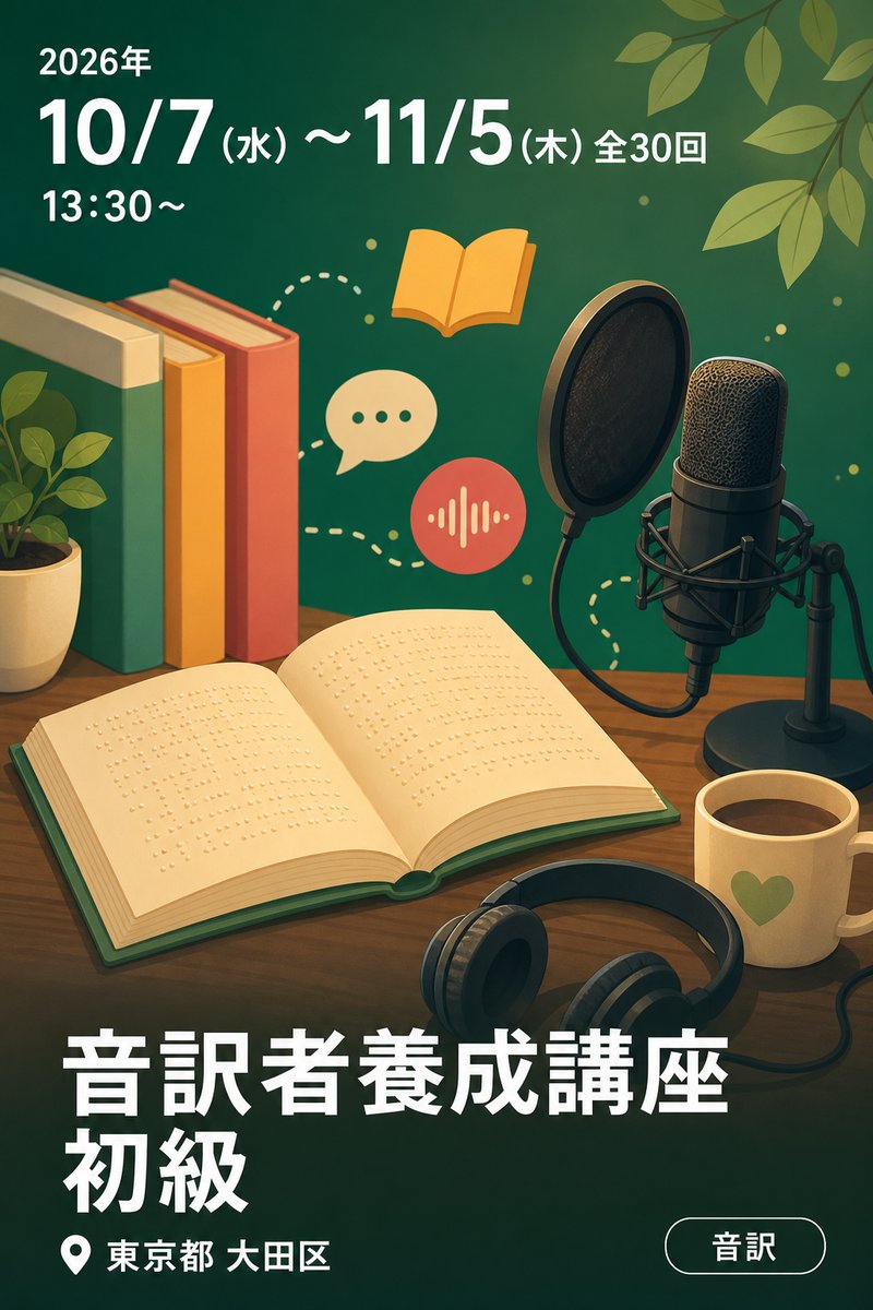 音訳者養成講座 初級