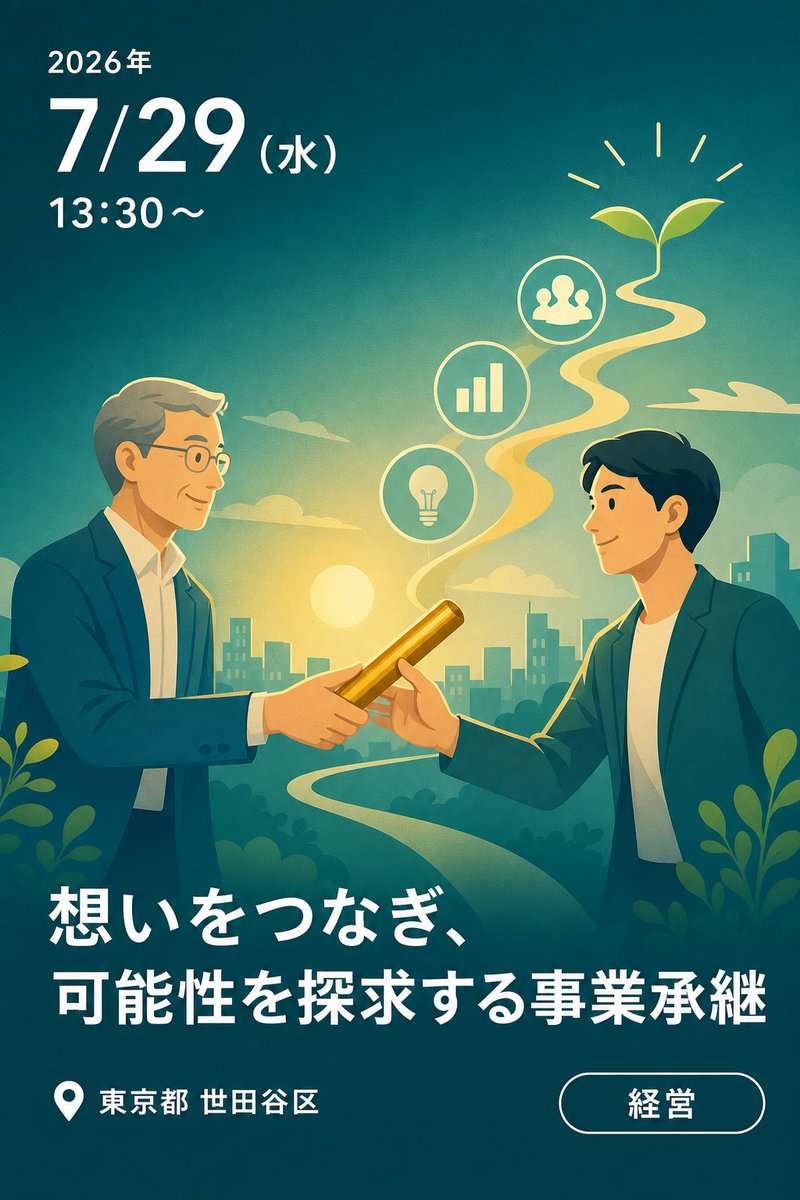 想いをつなぎ、可能性を探求する事業承継