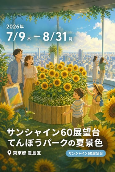 サンシャイン60展望台 てんぼうパークの夏景色