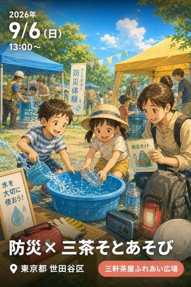 防災×三茶そとあそび