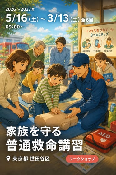 家族を守る 普通救命講習