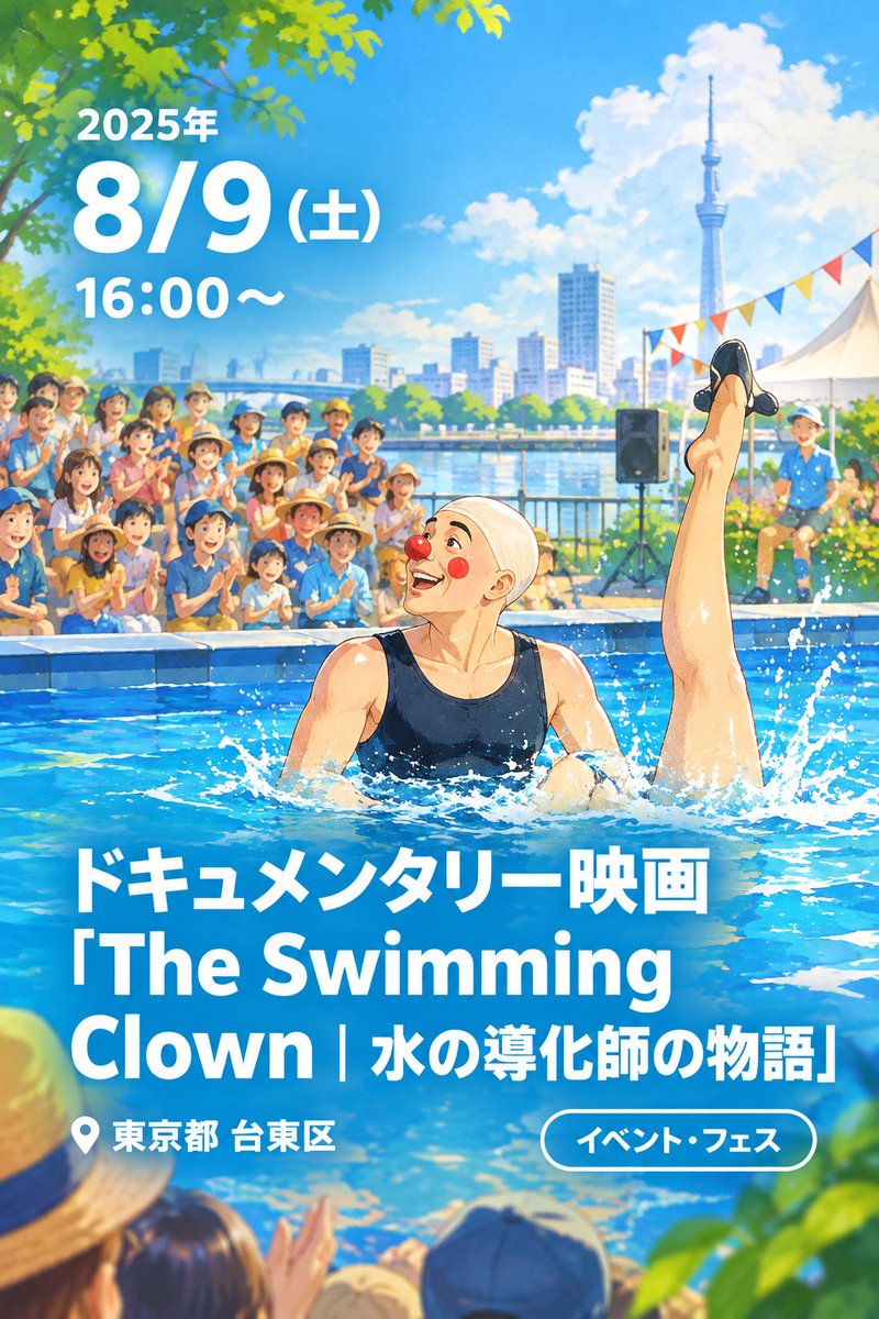 ドキュメンタリー映画「The Swimming Clown | 水の導化師の物語」