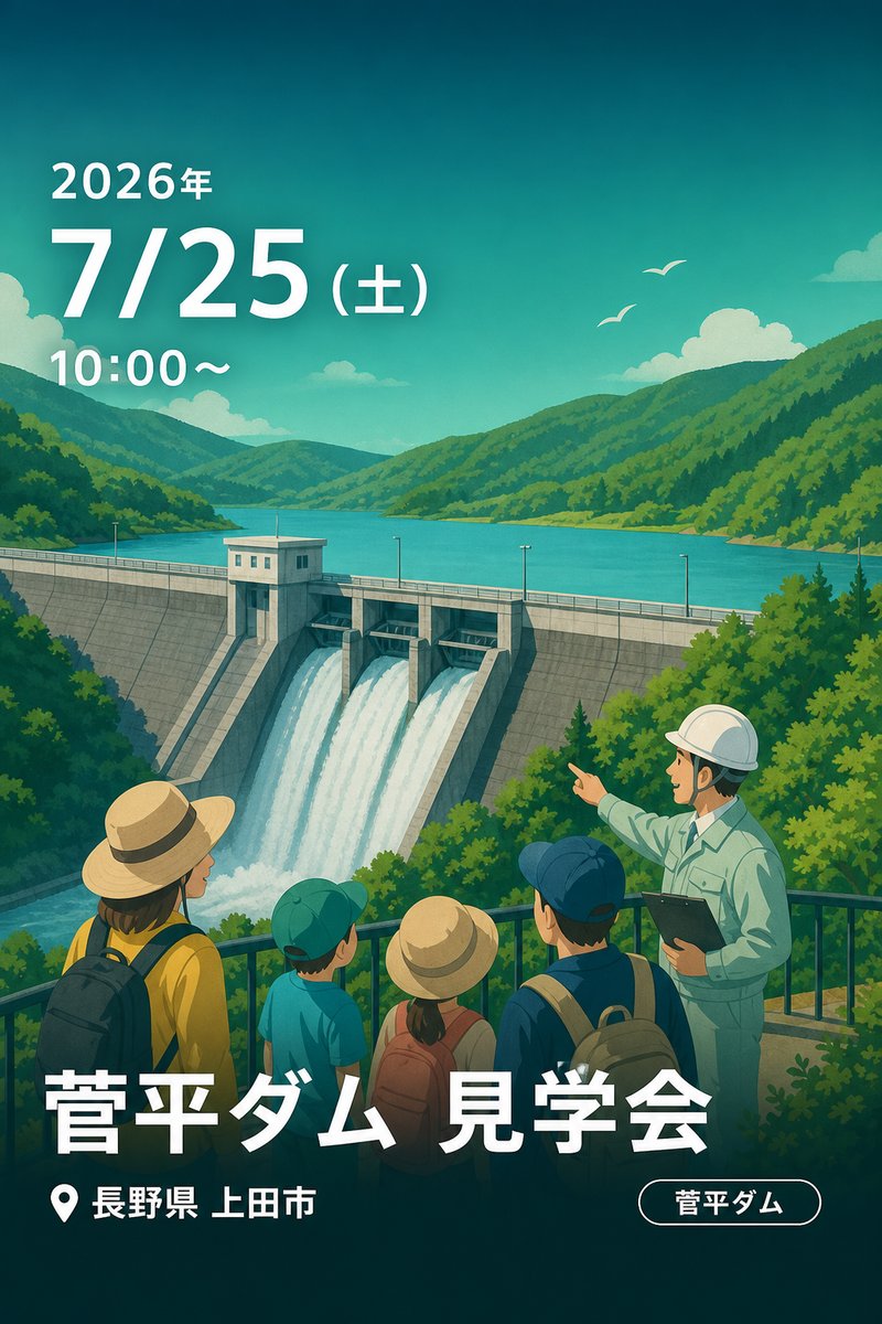 菅平ダム 見学会