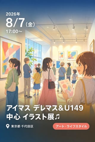 ｱｲﾏｽ ﾃﾞﾚﾏｽ＆U149 中心 ｲﾗｽﾄ展♫