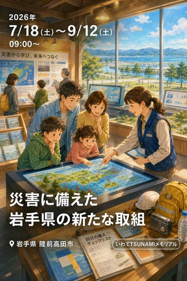 ＜東日本大震災津波伝承館＞企画展示 「災害に備えた岩手県の新たな取組」の開催について