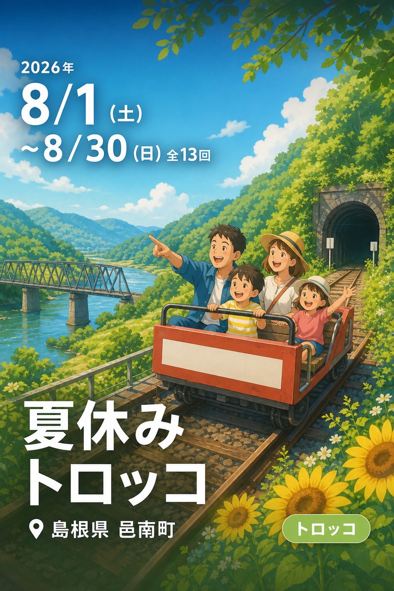 夏休みトロッコ