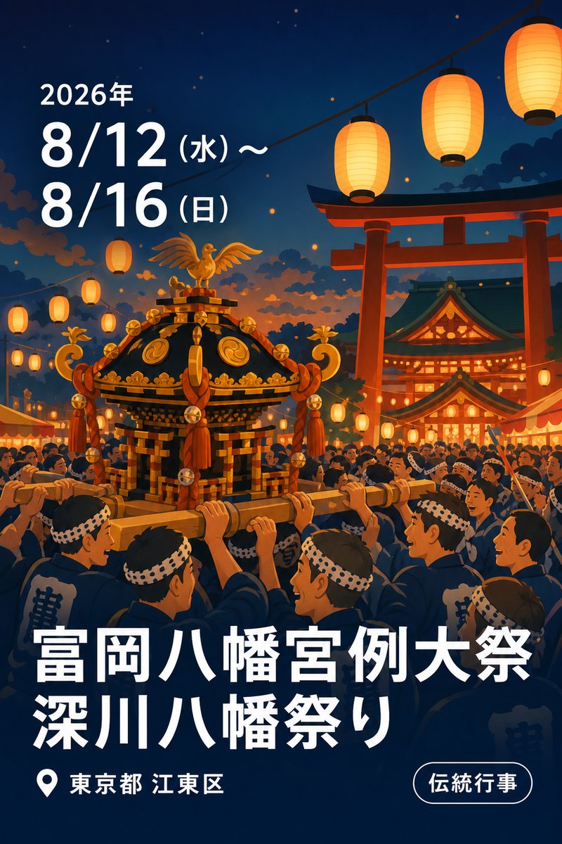 富岡八幡宮例大祭 深川八幡祭り