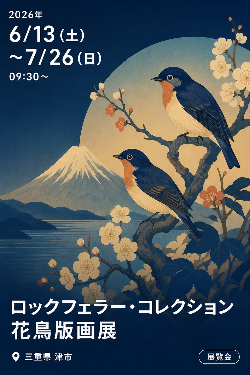 ロードアイランド・スクール・オブ・デザイン美術館所蔵 ロックフェラー・コレクション 花鳥版画展 北斎、広重を中心に