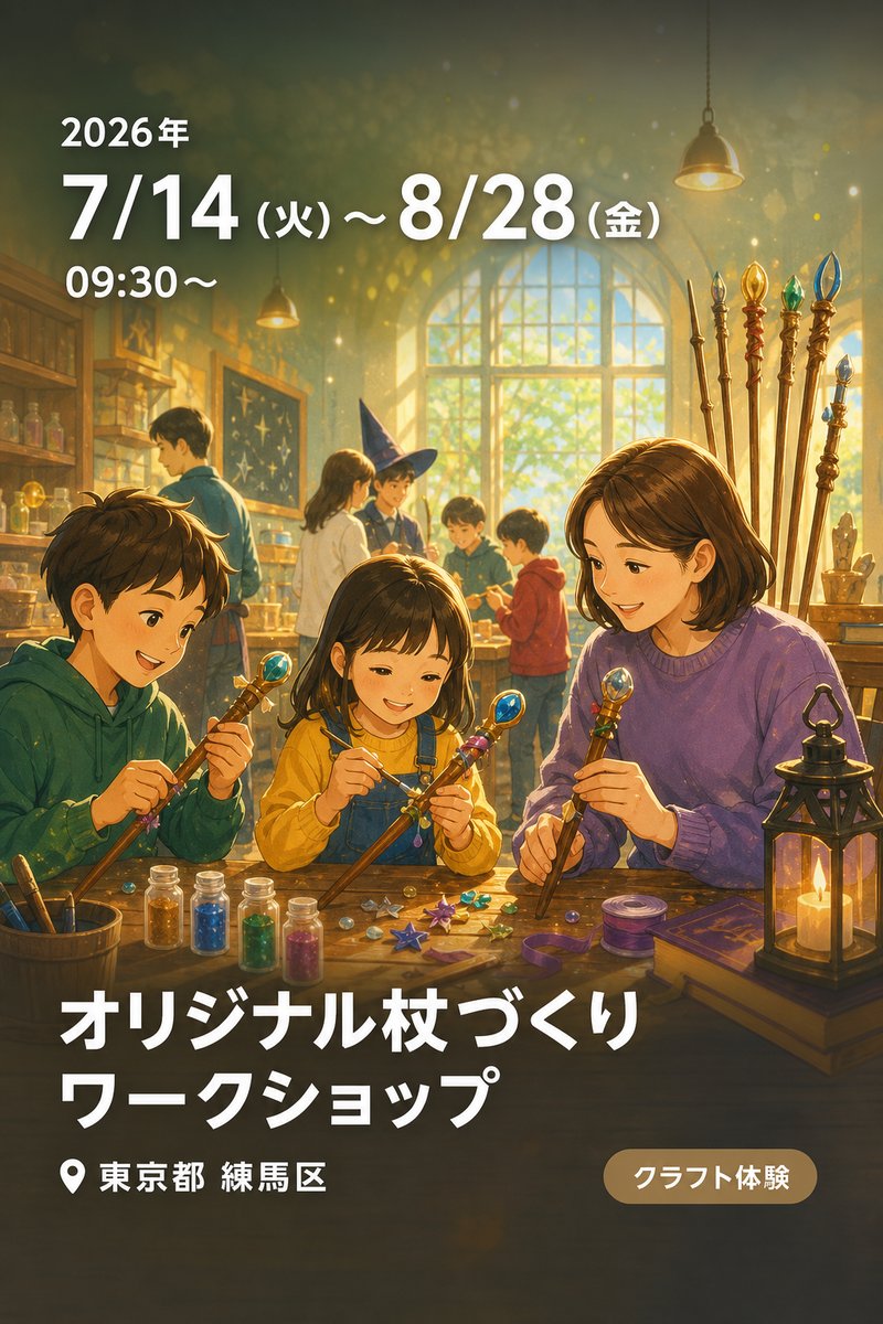 オリジナル杖づくりワークショップ