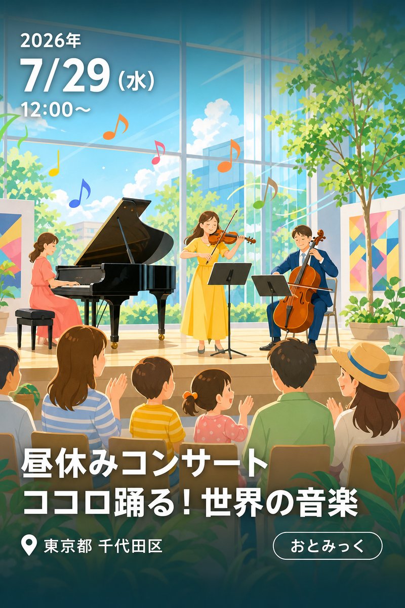 昼休みコンサート ココロ踊る！世界の音楽