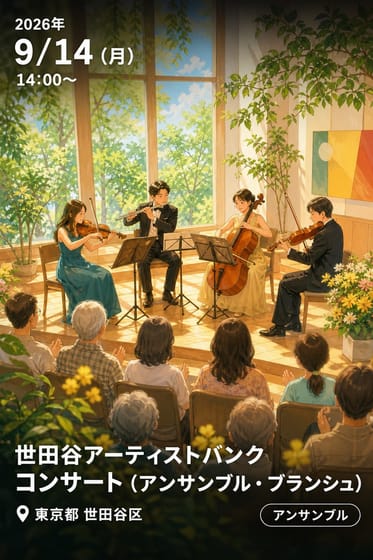 世田谷アーティストバンク コンサート (アンサンブル・ブランシュ)