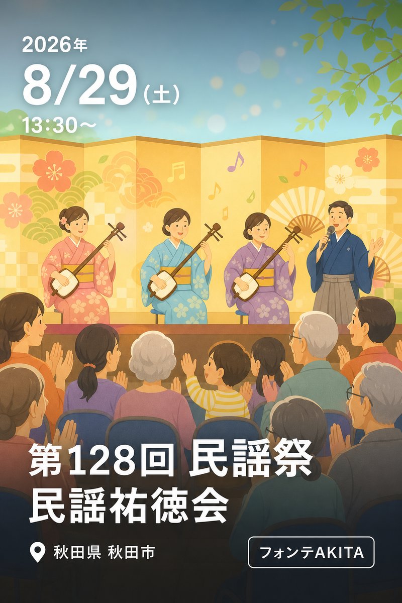 第128回 民謡祭 民謡祐徳会
