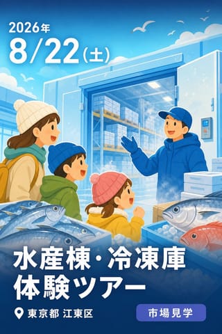 水産棟・冷凍庫 体験ツアー