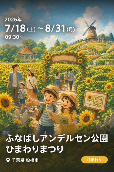 ふなばしアンデルセン公園 ひまわりまつり