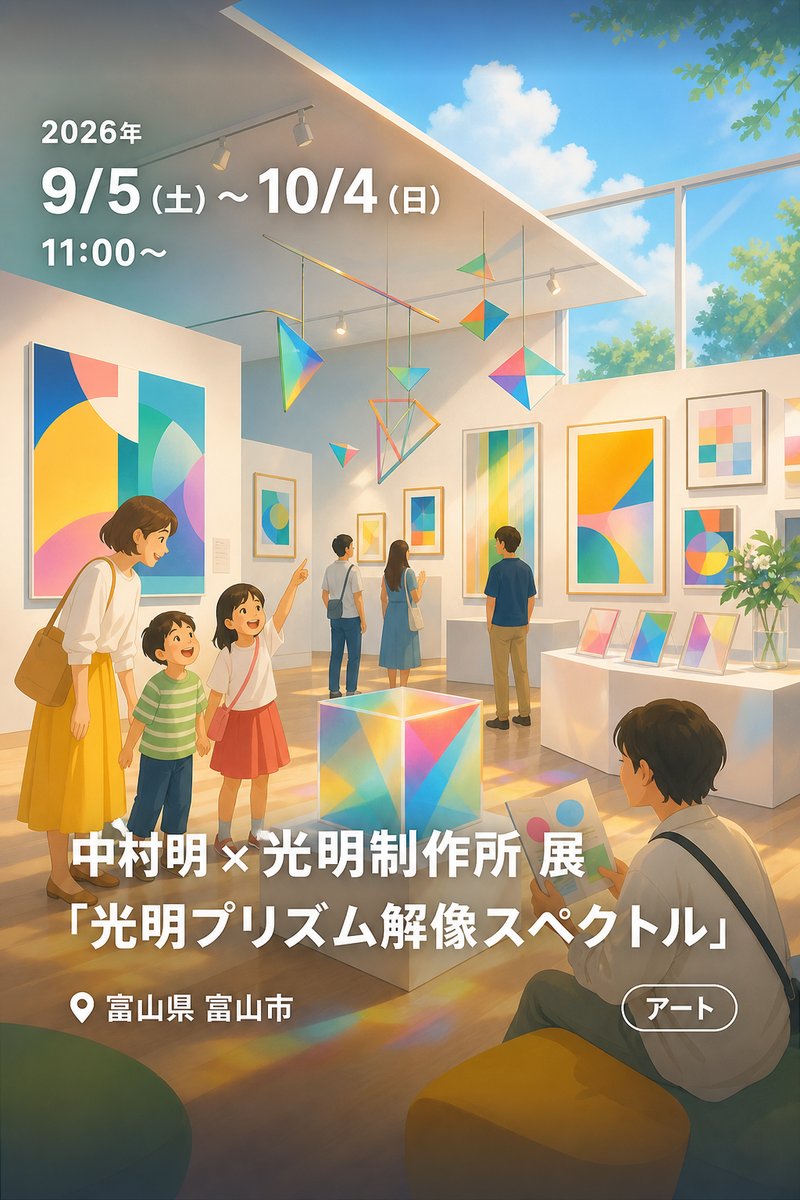 中村明 × 光明制作所 展 「光明プリズム解像スペクトル」