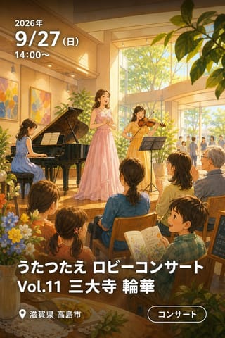 うたつたえ ロビーコンサート Vol.11 三大寺 輪華