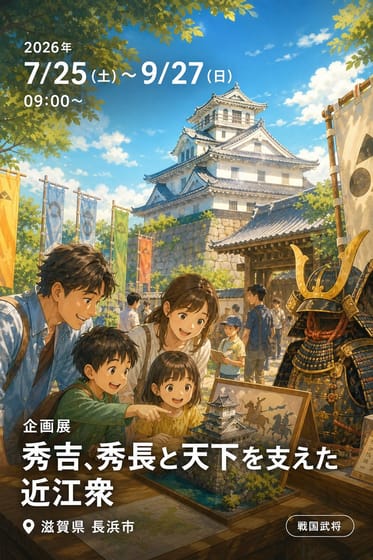 企画展 秀吉、秀長と天下を支えた近江衆 —長浜ゆかりの武将と奉行—