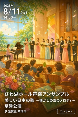 びわ湖ホール声楽アンサンブル 美しい日本の歌 〜懐かしのあのメロディ〜 草津公演