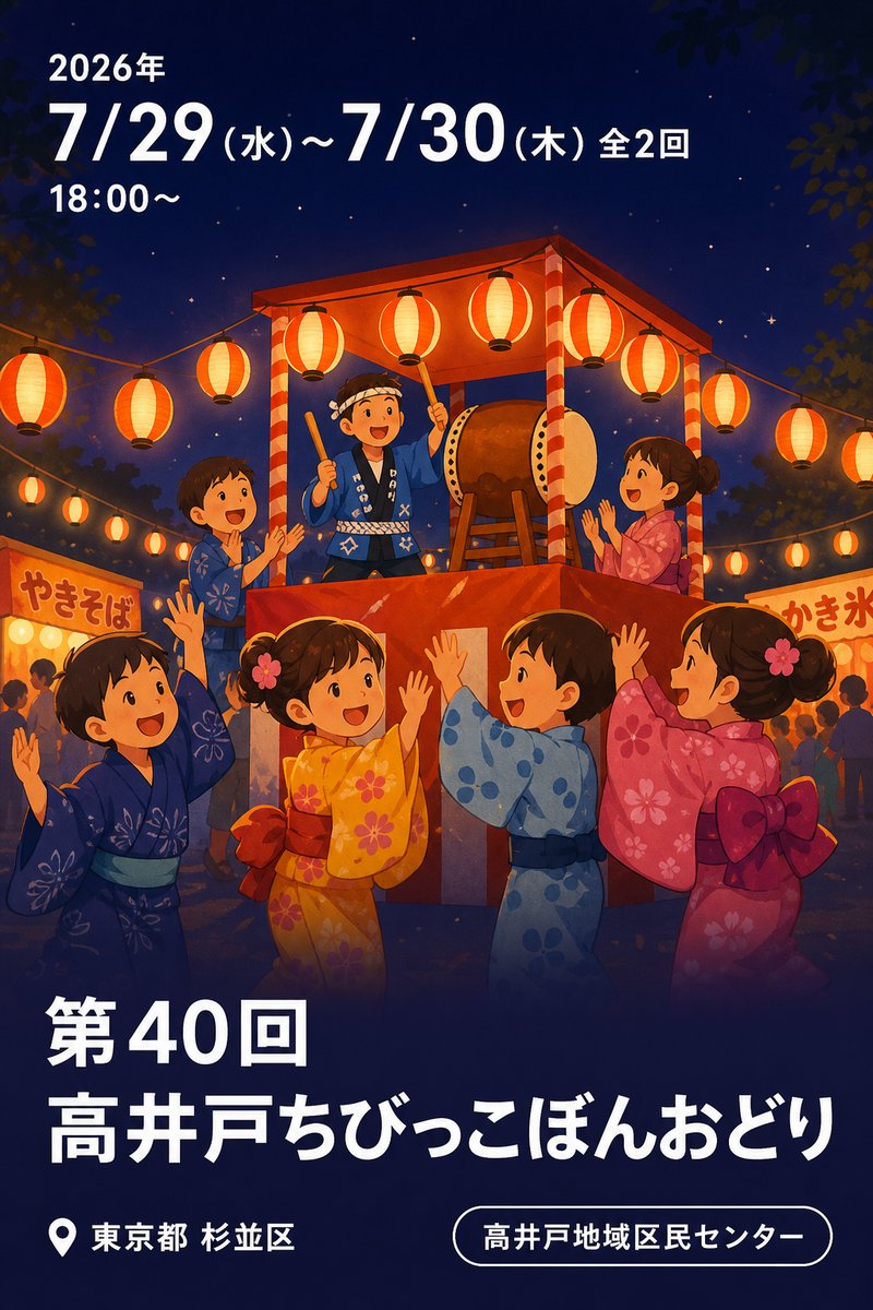 第40回 高井戸ちびっこぼんおどり