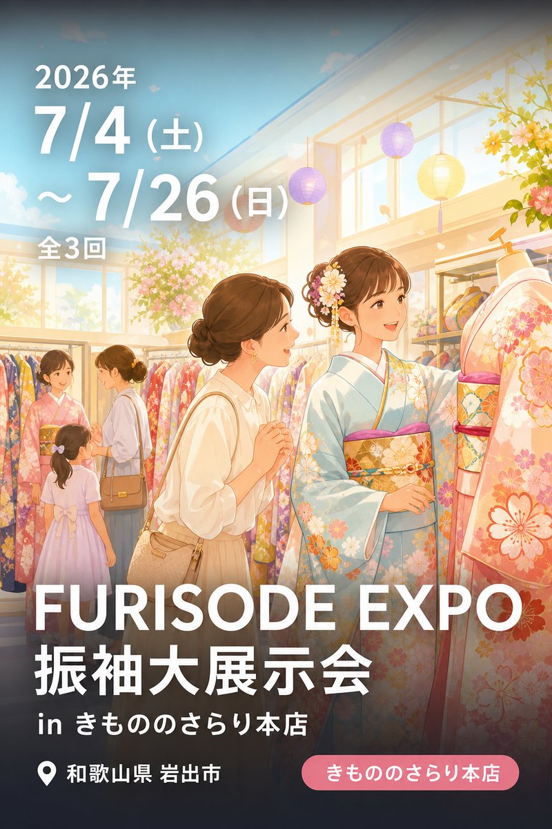 FURISODE EXPO 振袖大展示会 in きもののさらり本店